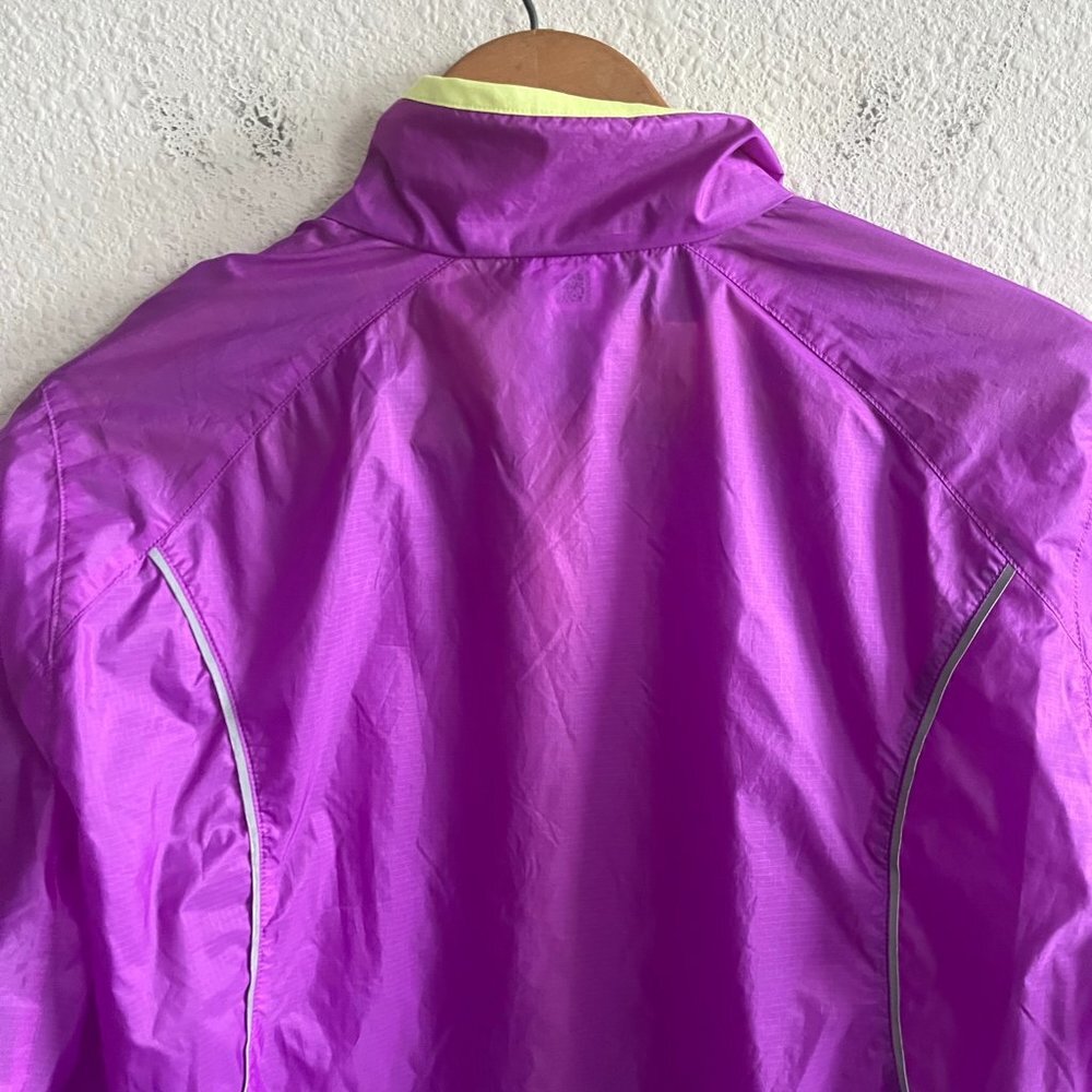 Adidas Women's Climaspeed Purple Full Zip Lightweight Running Windbreaker Size L - Picture 10 of 11